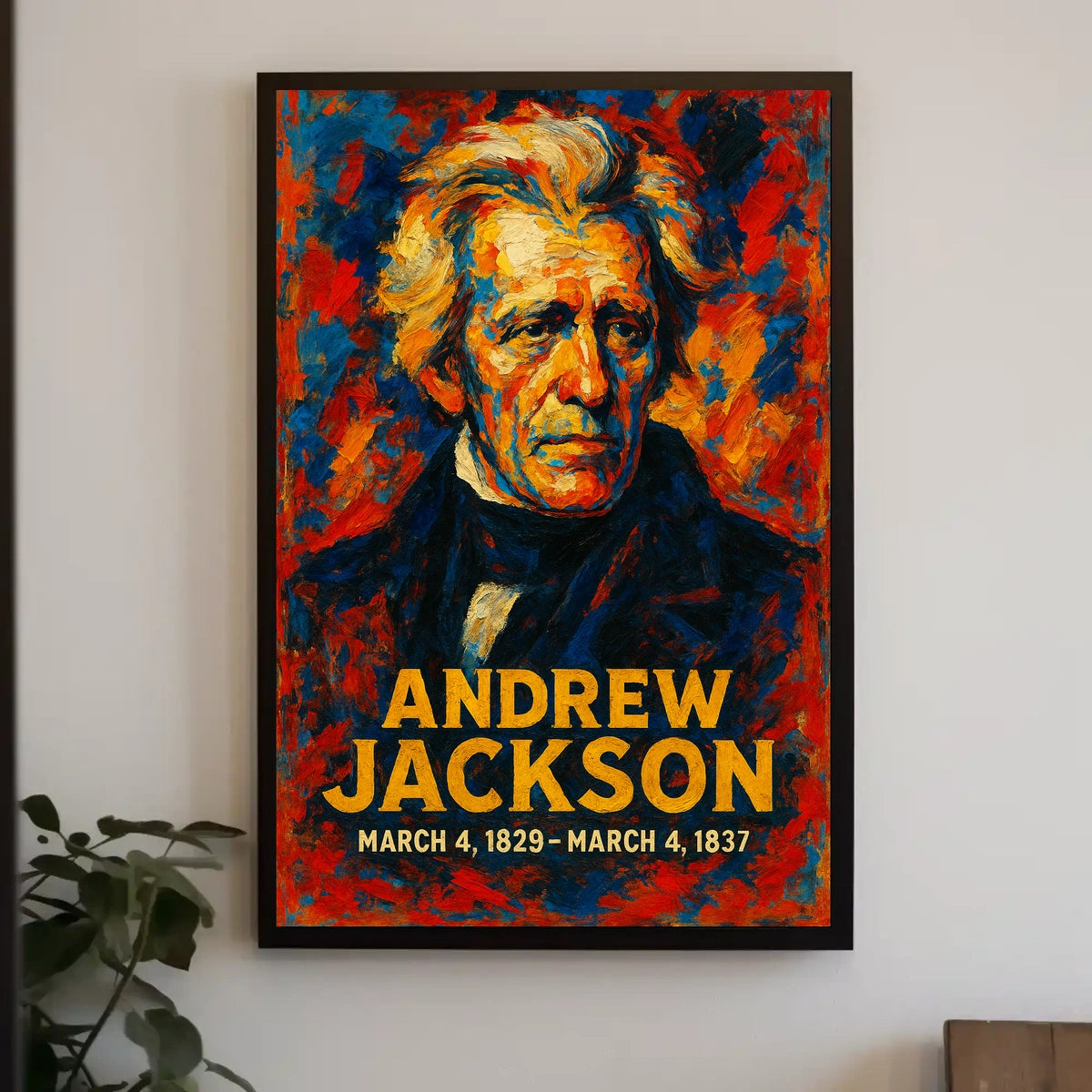 Andrew Jackson 7th President of the United States Glitch Hop Art Poster