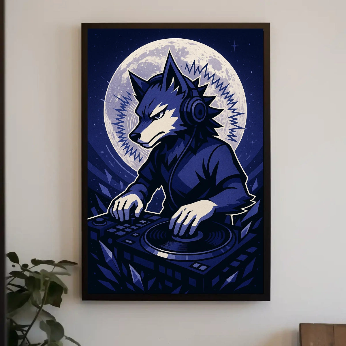 Dj Wolf Under The Moon Poster