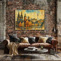 Iconic Landmarks of Germany Poster