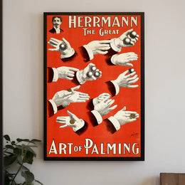 Herrmann the Great Magic Show Vintage Poster - Cultural or Heritage Poster