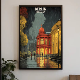 Berlin in the Rain Poster