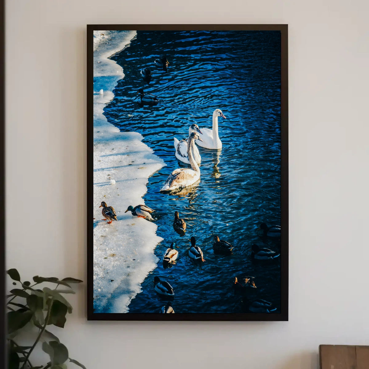Winter Serenity On The Lake Poster