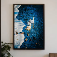 Winter Serenity On The Lake Poster