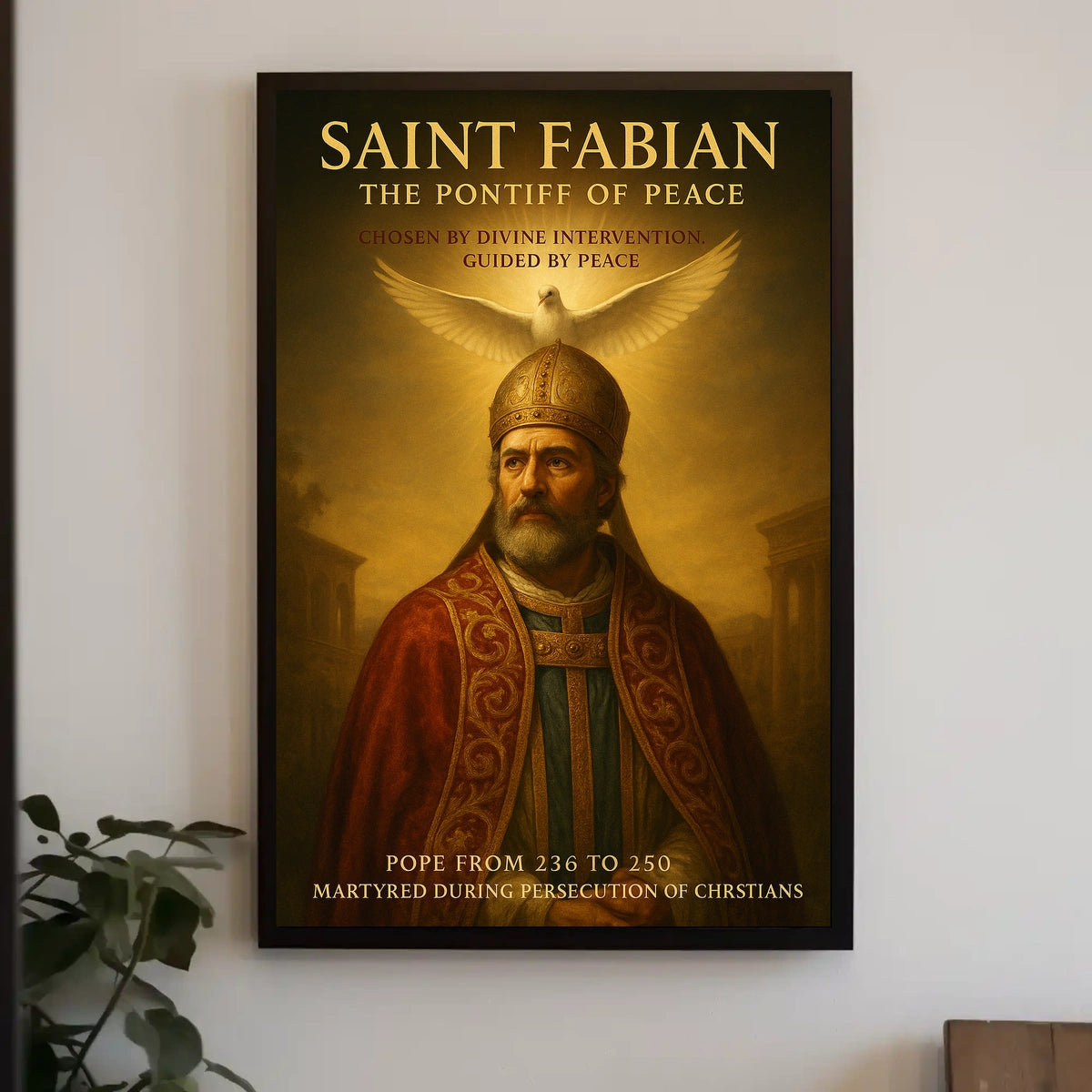 Saint Fabian The Pontiff of Peace Poster