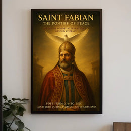 Saint Fabian The Pontiff of Peace Poster