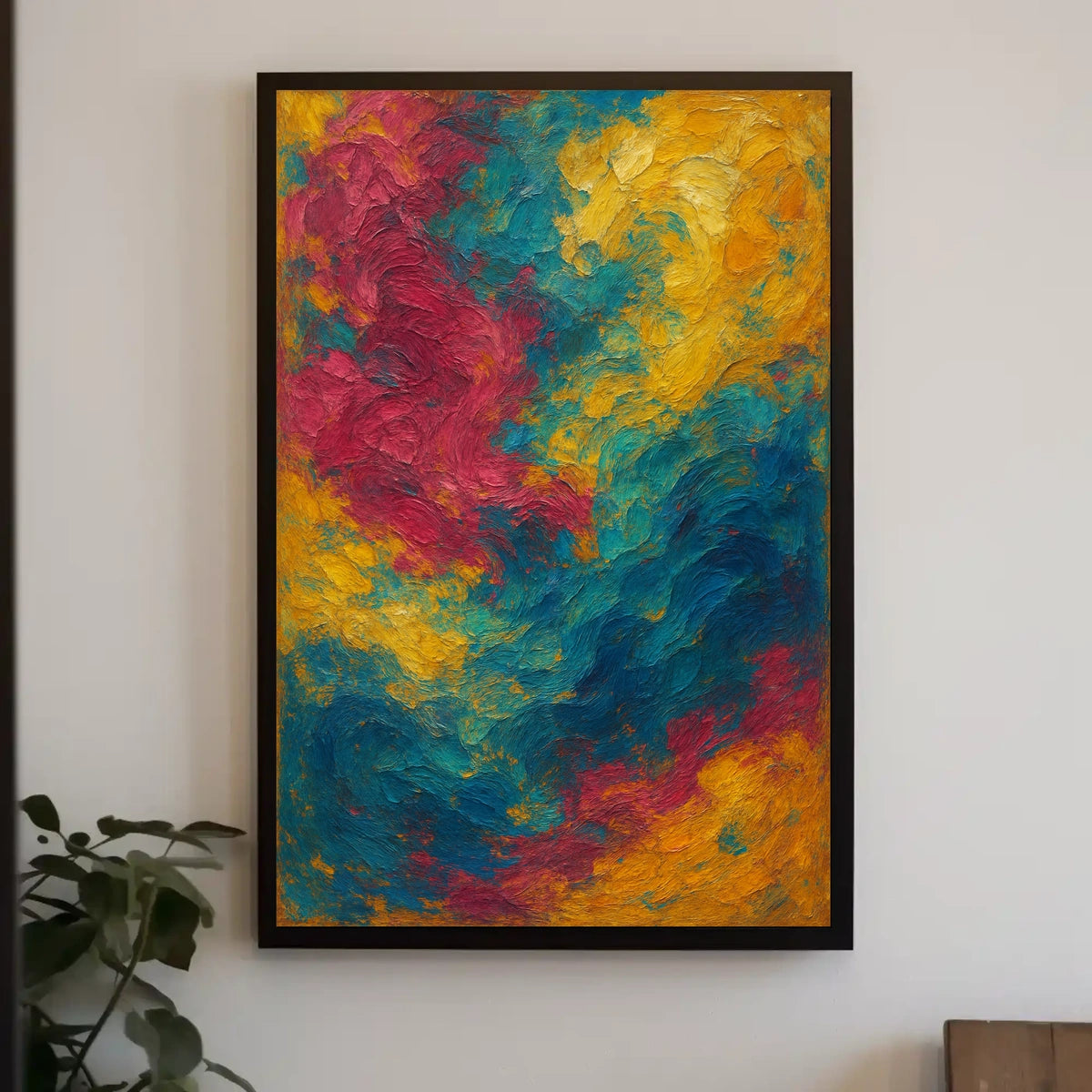 Vibrant Abstract Swirls Poster