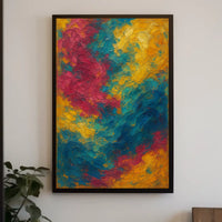 Vibrant Abstract Swirls Poster