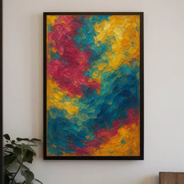 Vibrant Abstract Swirls Poster