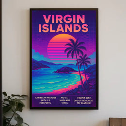 Virgin Islands Caribbean Paradise Poster