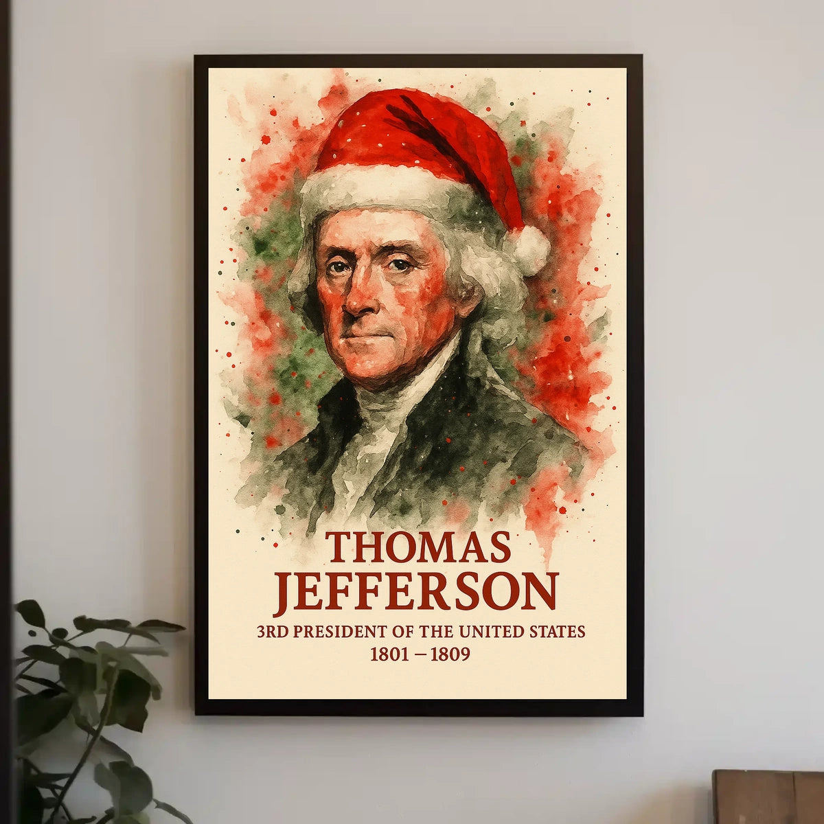 Thomas Jefferson Stylized Historical Presidential Poster