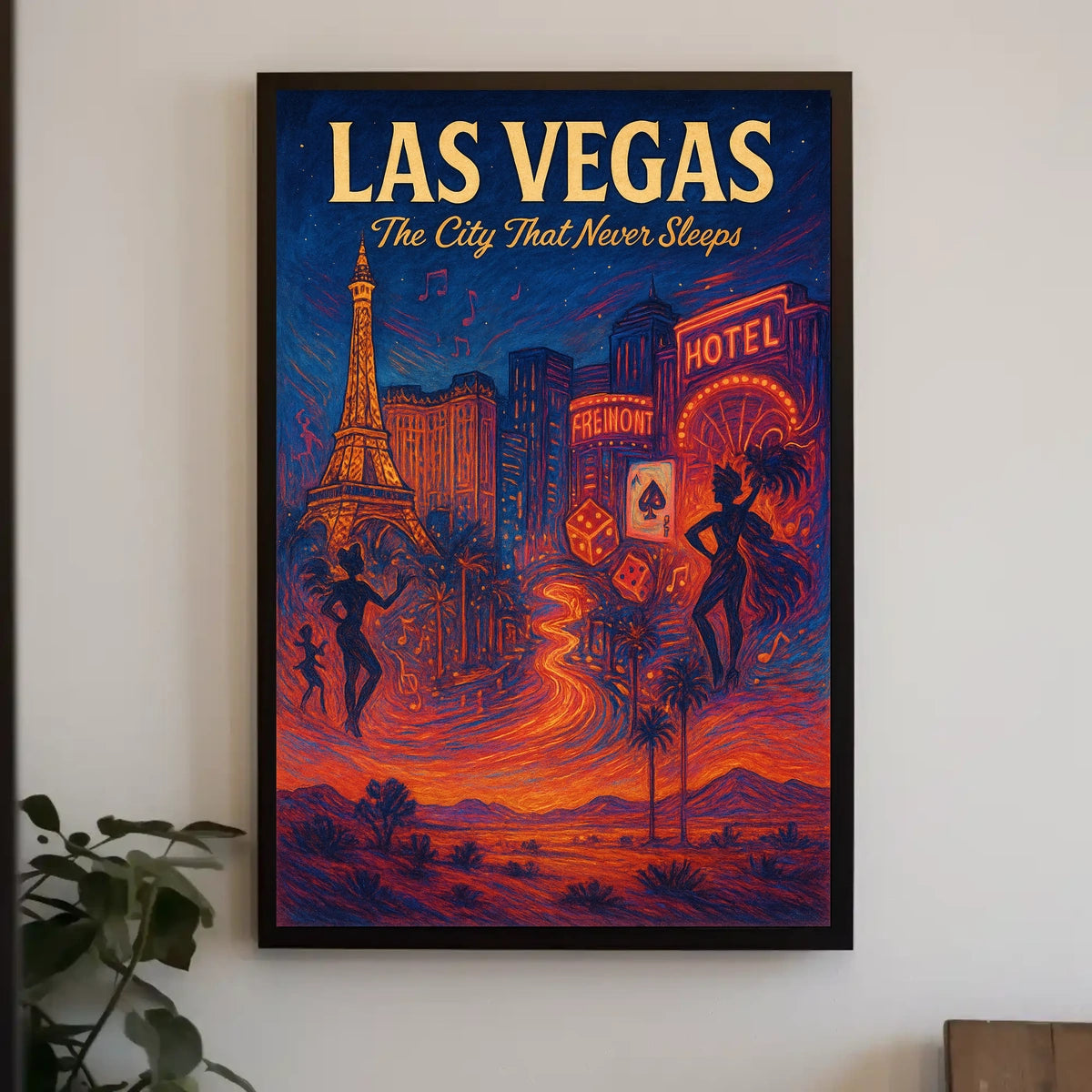 Las Vegas The City That Never Sleeps Poster