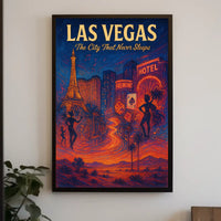 Las Vegas The City That Never Sleeps Poster