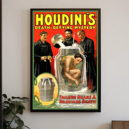 Houdini's Astonishing Escape Act Vintage Cultural Poster