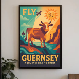 Fly to Guernsey Poster