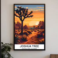 Joshua Tree National Park Vintage Travel Poster