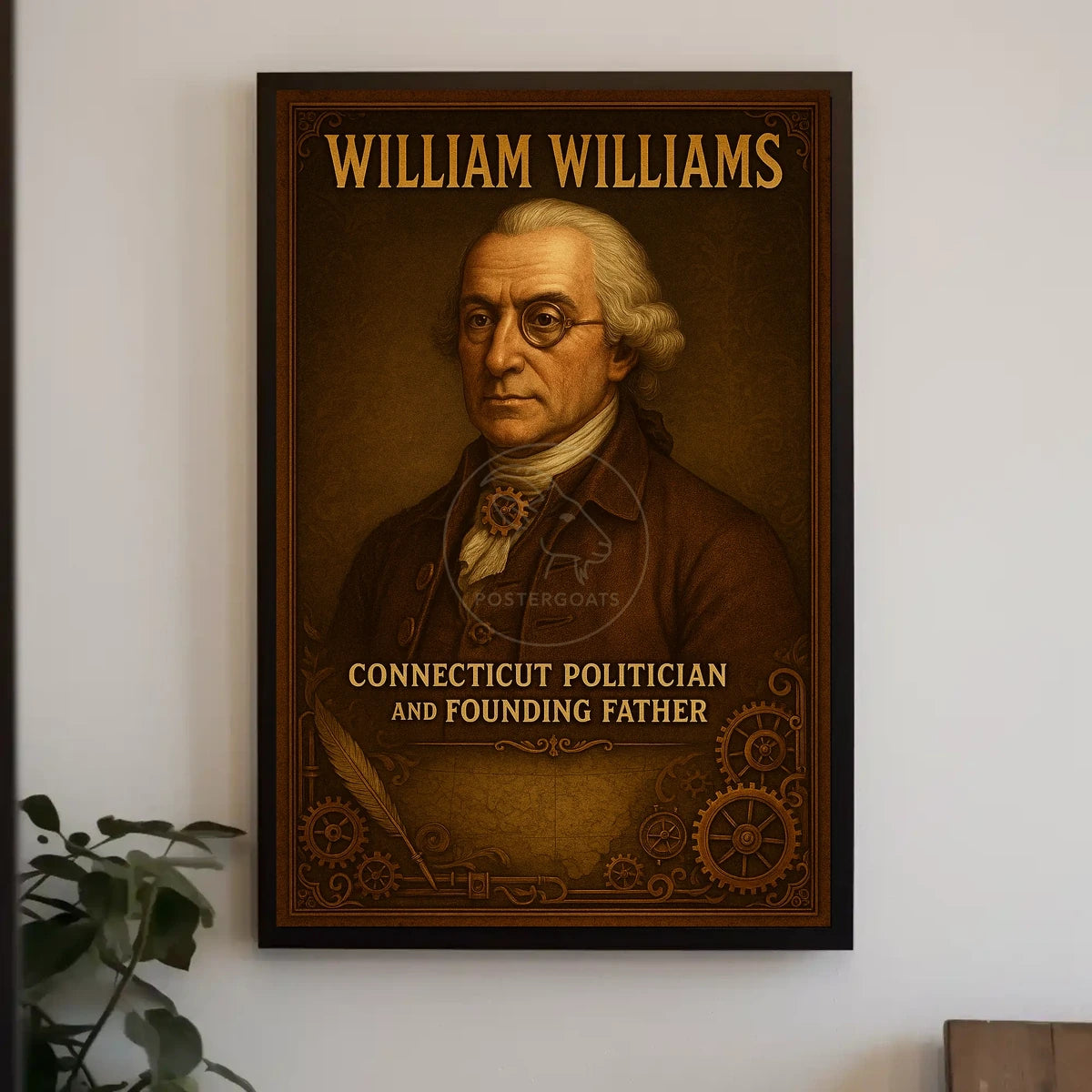 William Williams Vintage Historical Presidential Poster