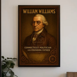 William Williams Vintage Historical Presidential Poster