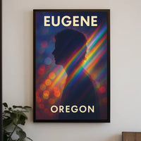 Eugene Vibrant Silhouette Minimalist Decor Poster