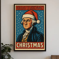 George Washington Christmas Poster