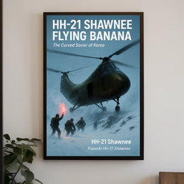 HH-21 Shawnee The Curved Savior of Korea Poster PosterGoat