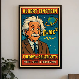 Albert Einstein Theory Of Relativity Poster