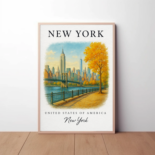 New York, New York Signature Series Vintage Travel Poster