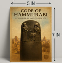 Code of Hammurabi Wall Art Print Decor PosterGoat