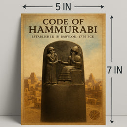 Code of Hammurabi Wall Art Print Decor PosterGoat