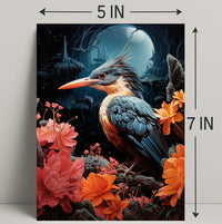 Enchanted Night Bird Poster