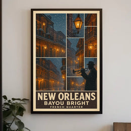 New Orleans Bayou Bright Poster
