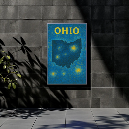 Ohio Starry Night Poster