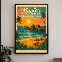 Naples, Florida Where Sun Meets Serenity Poster