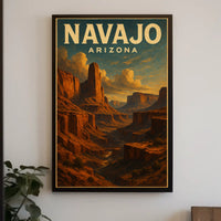 Navajo Arizona Landscape Poster