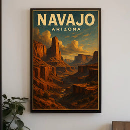 Navajo Arizona Landscape Poster