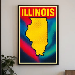 Vibrant Illinois Poster