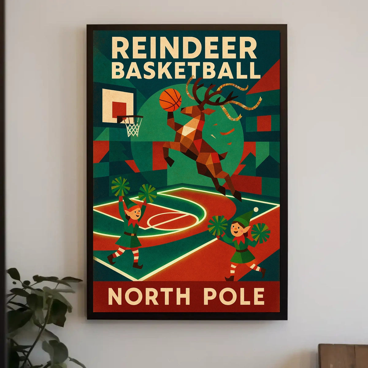 Reindeer Basketball Extravaganza Poster