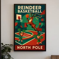 Reindeer Basketball Extravaganza Poster