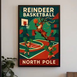 Reindeer Basketball Extravaganza Poster
