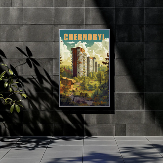 Chernobyl Vintage Travel Poster