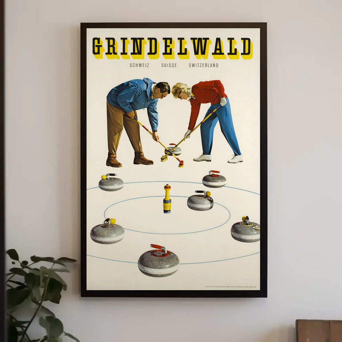 Grindelwald Curling Poster