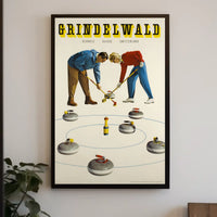 Grindelwald Curling Poster