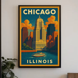 Chicago Skyline Poster