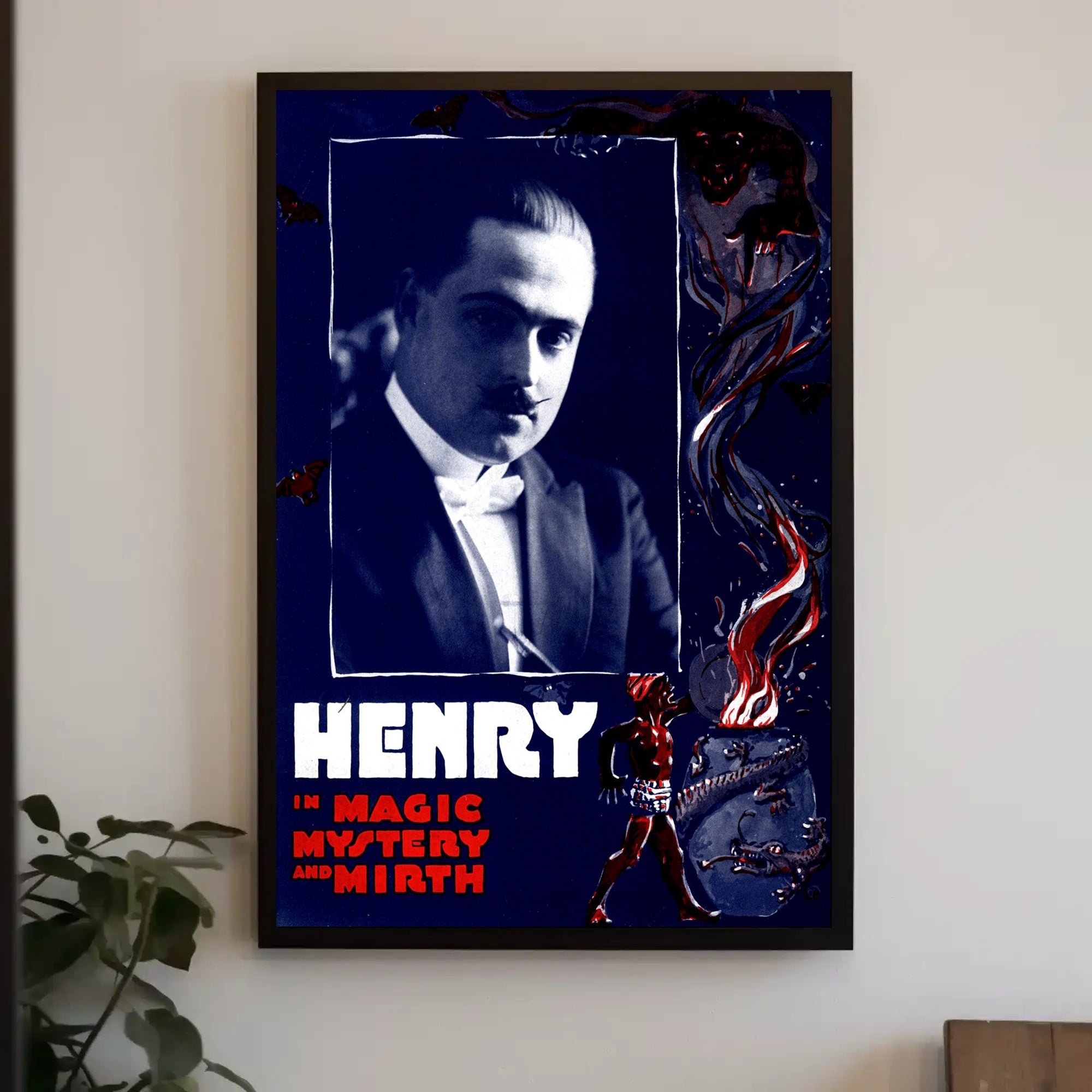 Henry's Mystical Magic Show Vintage Artistic Poster