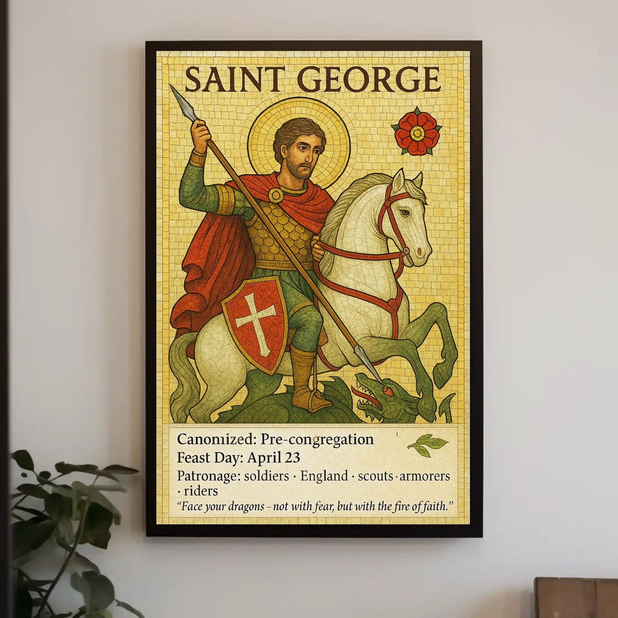 Saint George - Patron of Soldiers Poster PosterGoat