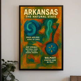 Arkansas The Natural State Poster