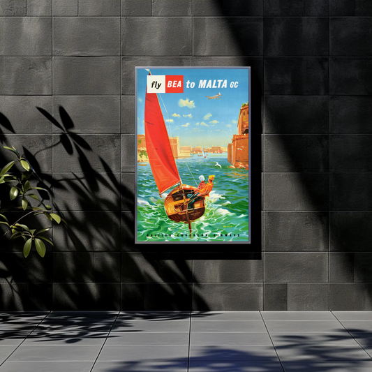 Malta Vintage Travel Poster