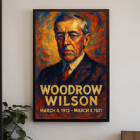 Woodrow Wilson Presidential Portrait Poster