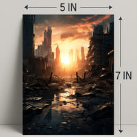 Post-Apocalyptic Sunrise Poster