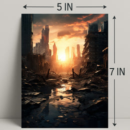 Post-Apocalyptic Sunrise Poster