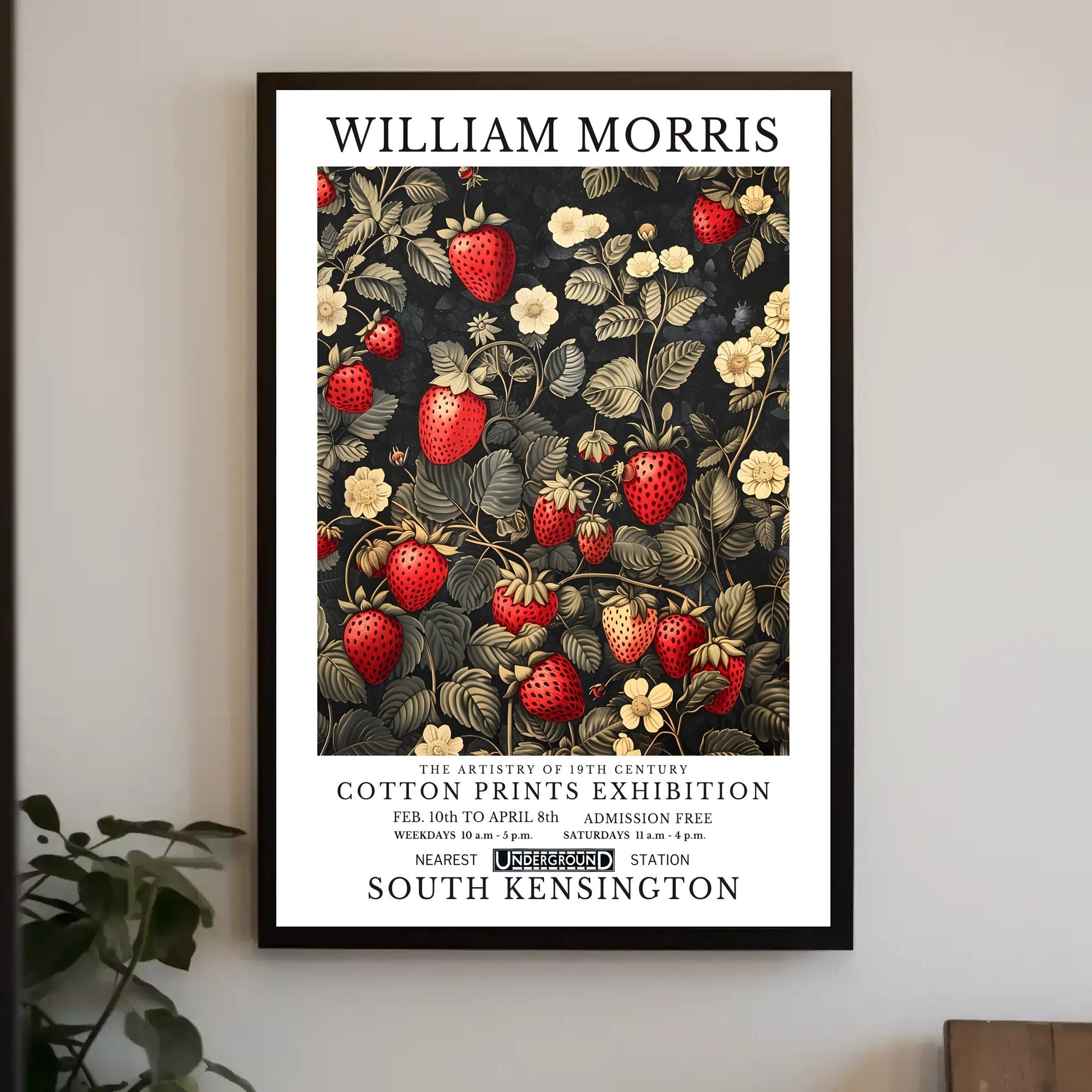 William Morris 19th Century Cotton Prints Poster